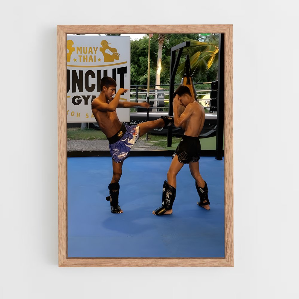 Poster Duel dans la Rue – affiche Muay Thai (vue 4)